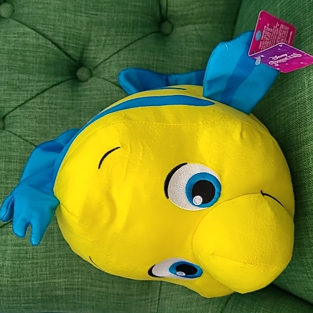 Disney's The Little Mermaid Flounder Plush - Picture 5 of 5